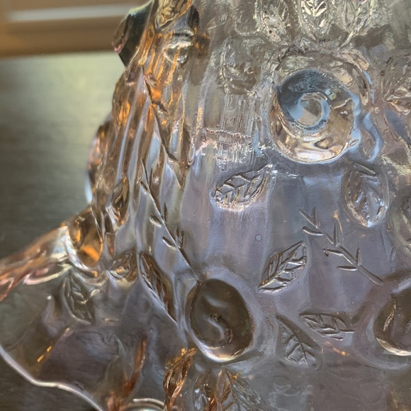 Vintage Fenton Lavender Cabbage Rose Fairy Lamp Shade - Picture 3 of 7